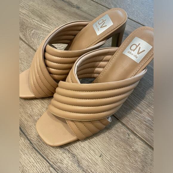 Dolce Vita Nude/ Neutral Heel Sandals‎ Size 7.5 - Picture 3 of 9